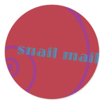 Strawberry Snail Mail stickers