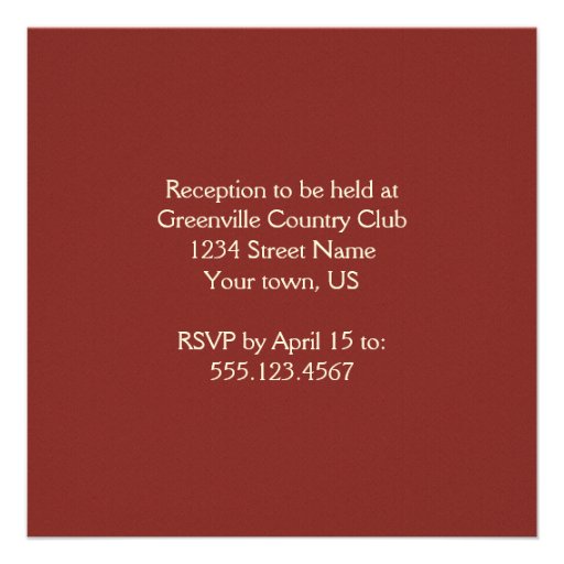 Strawberry Splash Wedding Invitation