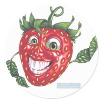 strawberry stickers by thrillpictures strawberry stickers