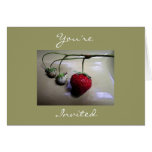 Strawberry Summer Invitation Greeting Card