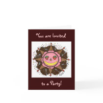Strawberry Sun Days - Notecards(Invitations choc)