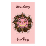 Strawberry Sun Days Series #1 Business Card Template