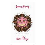 Strawberry Sun Days Series #2 Business Card Template
