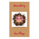 Strawberry Sun Days Series #4 Business Card Template