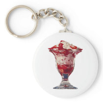 Strawberry Sundae Key Chains
