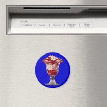 Strawberry Sundae Fridge Magnets