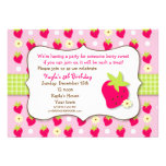 Strawberry Sweet Berry Birthday Party Invitations