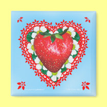 STRAWBERRY SWEETHEART MAGNET magnets