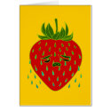 Strawberry Tears Doodle Art Card