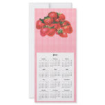 Strawberry Telephone and Calender card Rack Card