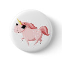 Strawberry the Pink Unicorn buttons by ButtermilkBiscuits Strawberry the Pink Unicorn buttons
