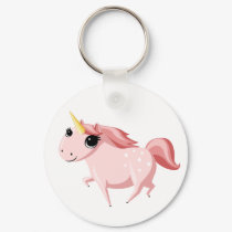 Strawberry the Pink Unicorn keychains by ButtermilkBiscuits Strawberry the Pink Unicorn keychains