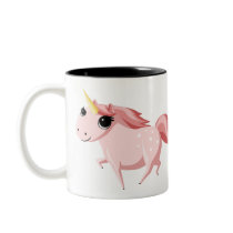 Strawberry the Pink Unicorn mugs