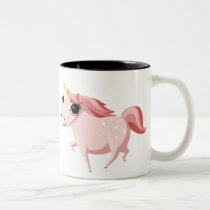 Strawberry the Pink Unicorn mugs by ButtermilkBiscuits Strawberry the Pink Unicorn mugs