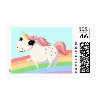Strawberry the Unicorn postage by ButtermilkBiscuits Strawberry the Unicorn postage
