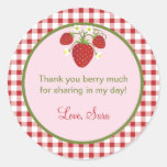 Strawberry Theme Favor Sticker stickers