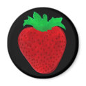 Strawberry Vintage Look magnets by jamierushad Strawberry Vintage Look magnets