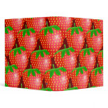 Strawberry Wallpaper Vinyl Binders