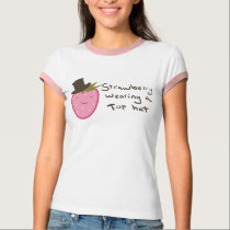 Strawberry Wearing A Top Hat t-shirts