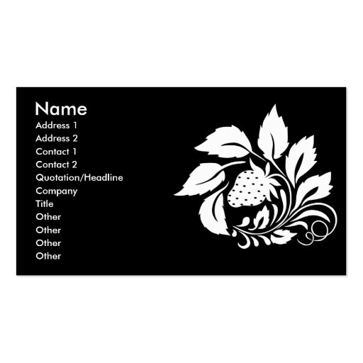strawberry_white business cards
