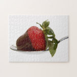 Strawberry with chocolate jigsaw puzzles
