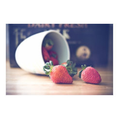 Strawberry's life Poster print