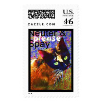 Stray Cat (3), Neuter & Spay, plea... - Customized Stamp