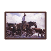 Stray Man Heads Home by WHD Koerner Canvas Print