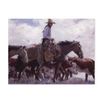 Stray Man Heads Home by WHD Koerner Postcards