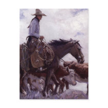 Stray Man Heads Home by WHD Koerner Post Cards