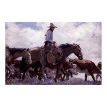 Stray Man Heads Home by WHD Koerner Poster