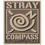 StrayCompass.com Women's Brown Compass Logo Shirts