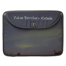 Streaks of Northern Lights; Yukon Souvenir MacBook Pro Sleeve