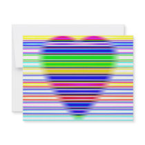 Streaky Heart Personalized Invite