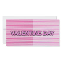 Streaky Valentine Custom Photo Card