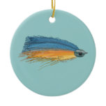 Streamer Fishing Lure Art - Salmon Fly Ornament