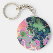 Streamers Fractal Key Chains