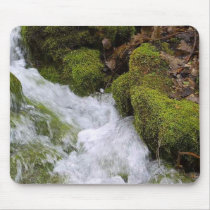 Streams Brooks Water Moss Leaves mousepads