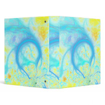 Streams of Joy – Cosmic Aqua & Lemon 3 Ring Binders