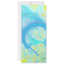Streams of Joy – Cosmic Aqua & Lemon Personalized Invitation