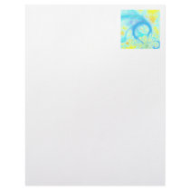 Streams of Joy – Cosmic Aqua & Lemon Customized Letterhead