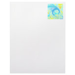 Streams of Joy – Cosmic Aqua &amp; Lemon Customized Letterhead