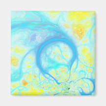 Streams of Joy – Cosmic Aqua & Lemon Magnet