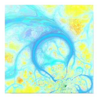 Streams of Joy – Cosmic Aqua & Lemon print