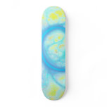 Streams of Joy – Cosmic Aqua &amp; Lemon Skate Board Decks