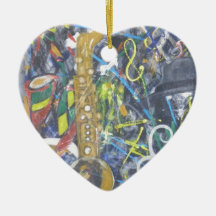 Street art christmas ornament