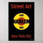 Street Art Harlem District Tag by Urban59 Poster