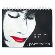 street art portraits wall calendars