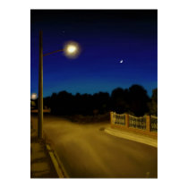 Street at night posters by ArtandDesign Street at night posters