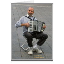 Street Busker - Jacque Cartier Square - Montréal Q cards